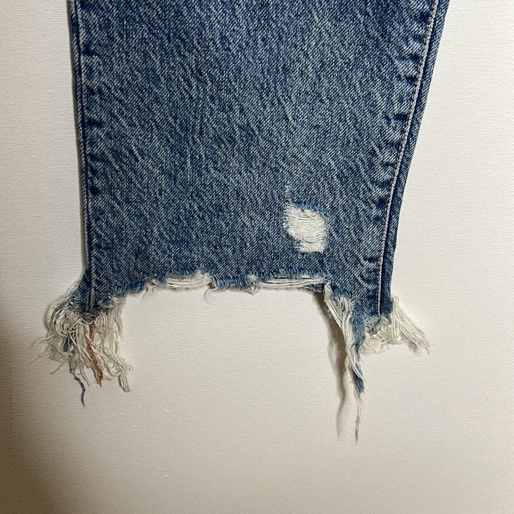Free People We The Free Distressed Frayed Hem Ankle Jeans Sz 29 (NWOT) - Picture 3 of 10